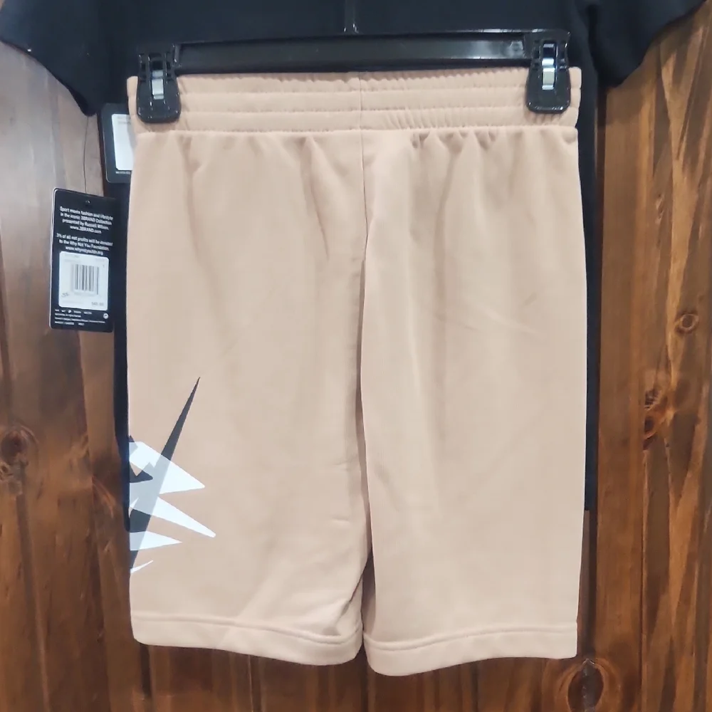 Nike Black and Tan Short Sleeve Tee with Bold Swoosh - Picture 5 of 7